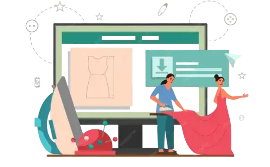 Online Fashion Design Solution for Custom Clothing.