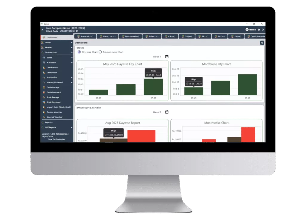 desktop version dashboard