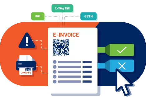 Sonic E-Invoice Software dashboard displaying automated IRN generation and GST invoice management