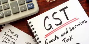 Dashboard of GST billing software with invoice and tax analytics