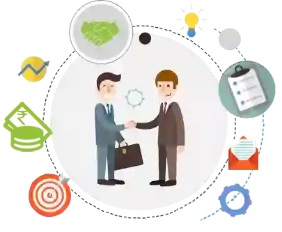 Partner with us business collaboration illustration