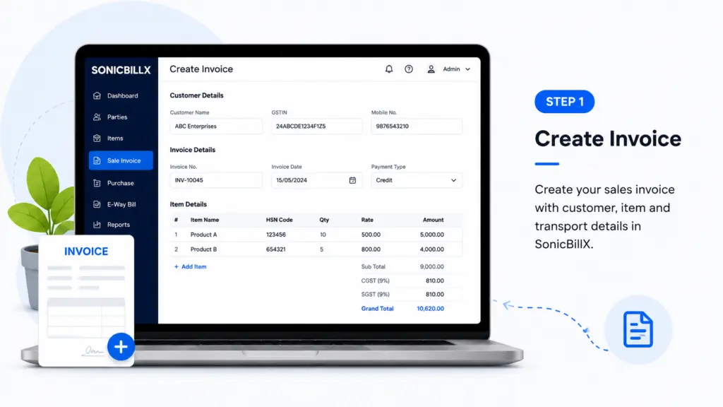 create-the-invoice-with-sonicbillx